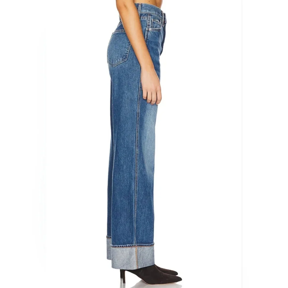 VERONICA BEARD New TAYLOR High Rise Wide Legs Blue Jeans In Rebel Stone Size 29 - Picture 3 of 15